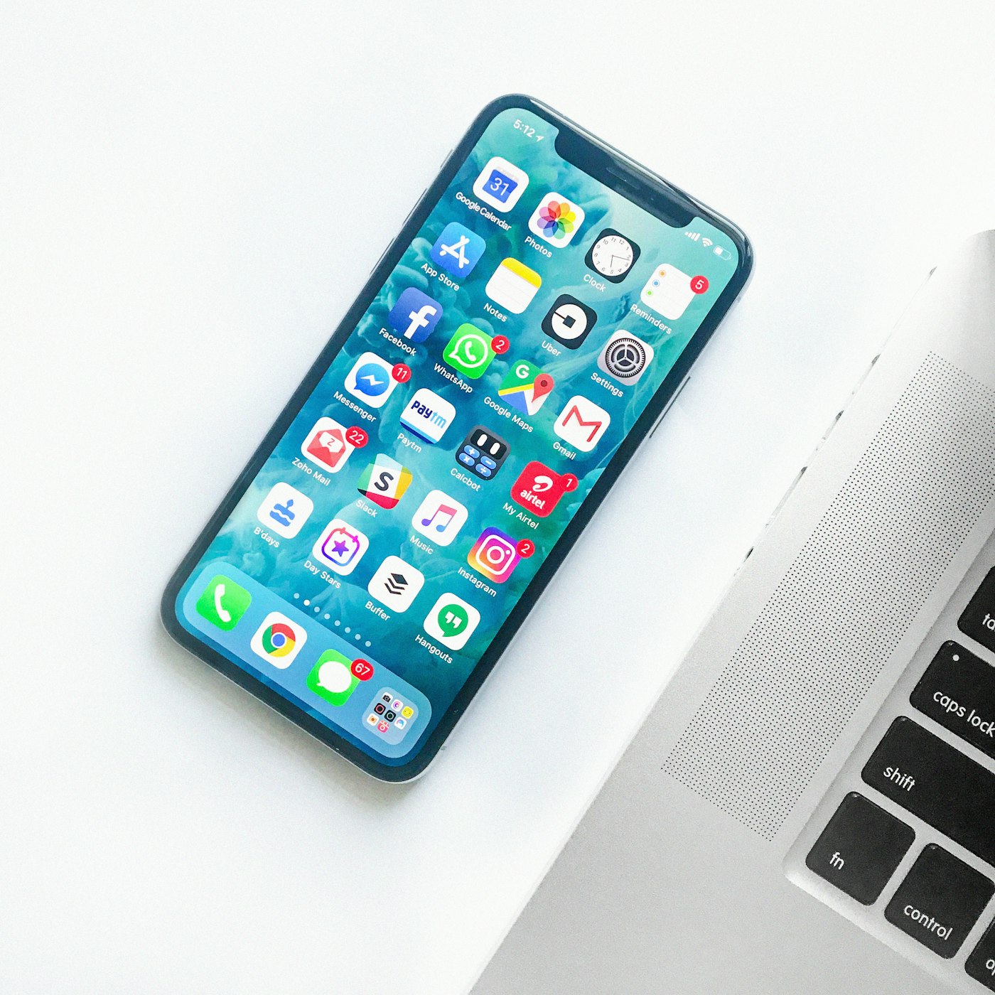 Smartphone held in hand, ready to share a photo